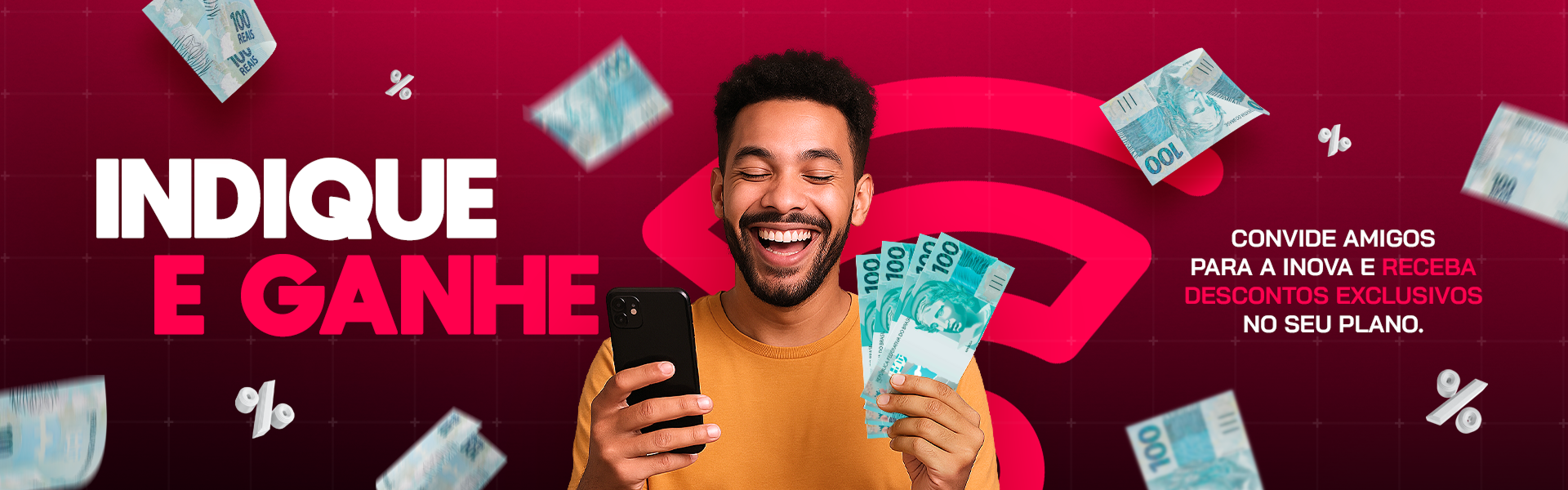 Indique um Amigo e Ganhe Desconto - Inova Telecom